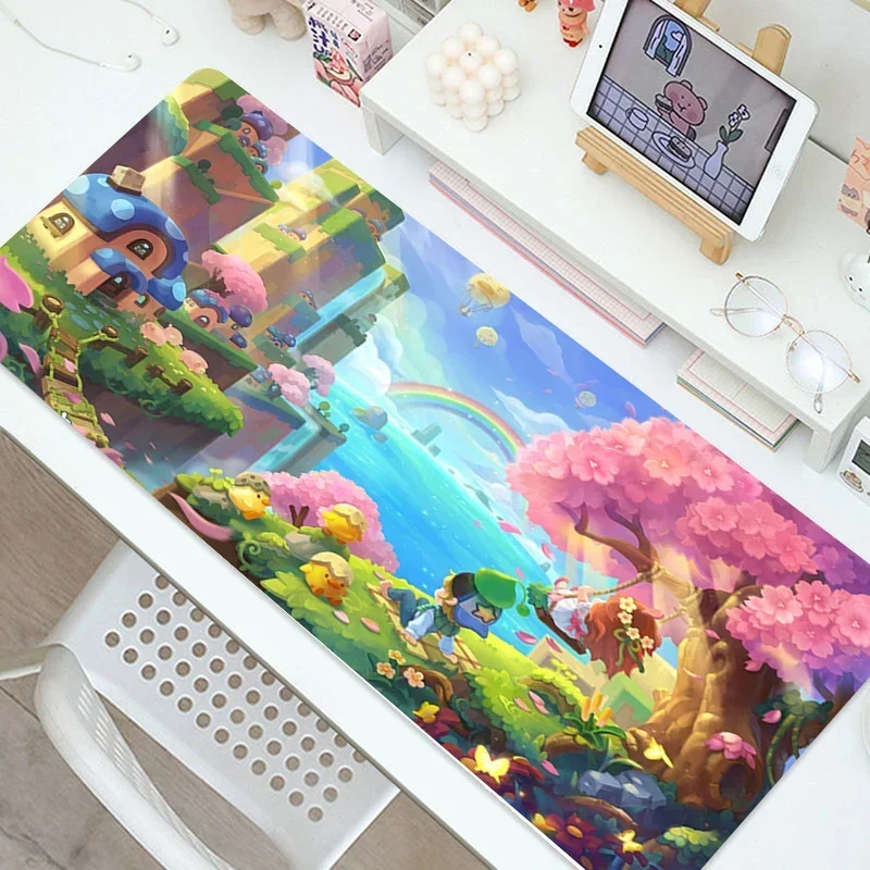 

Anime Maplestory Mouse Pad Cute Kawaii Gamers Accessories Mouse Mats Xxl Mausepad PC Gamer Mousemat Gaming Rug Office Carpet