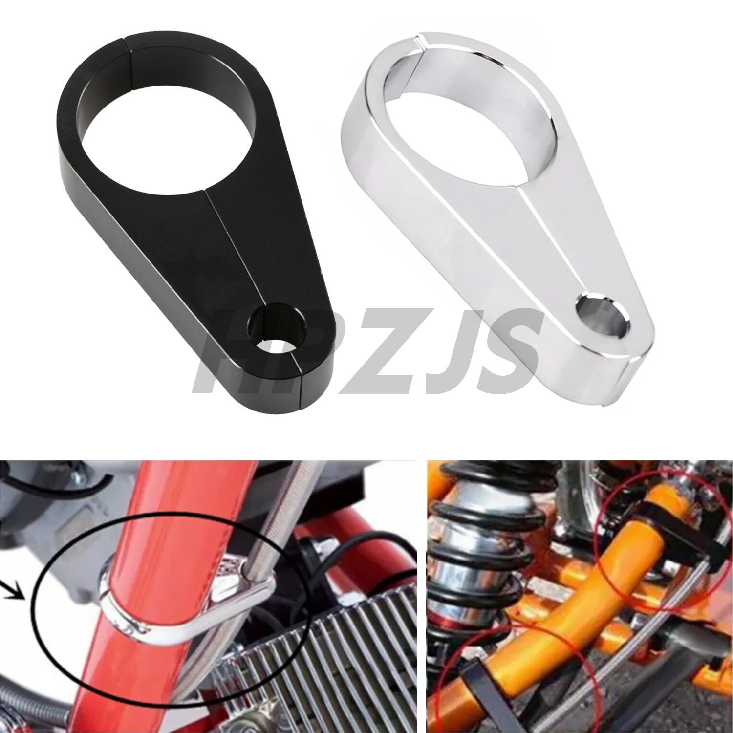 

Motorcycle 1.25'' Handlebar Wire Holder Clamp Brake Cable Clutch Clips For Harley Honda Kawasaki Suzuki Yamaha Polaris Can-Am