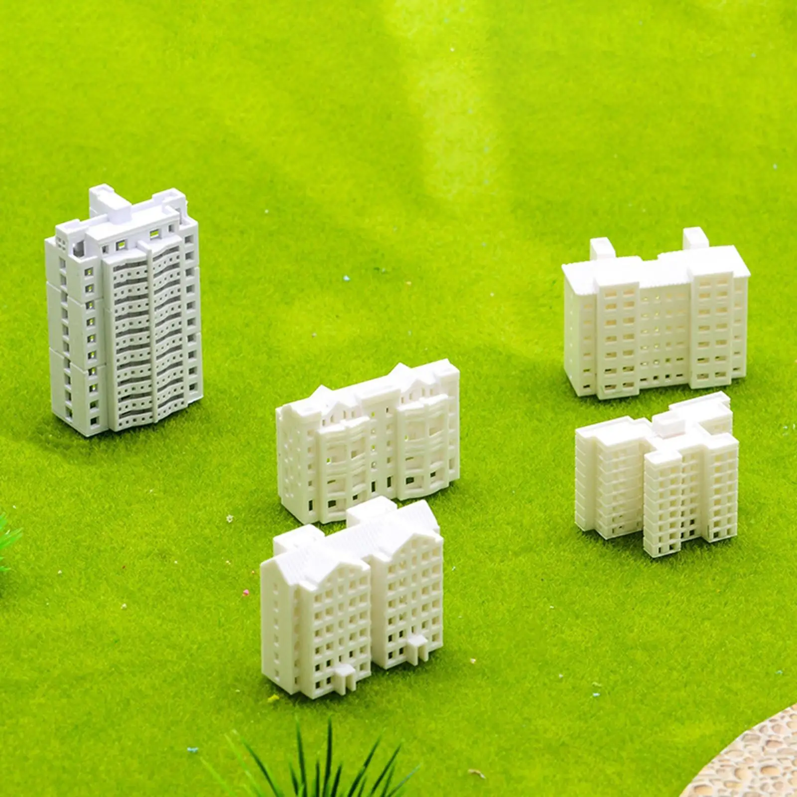 2xMiniatur Apartment Building Display Simulation Apartment Landscape Material 1. 500er Stil A