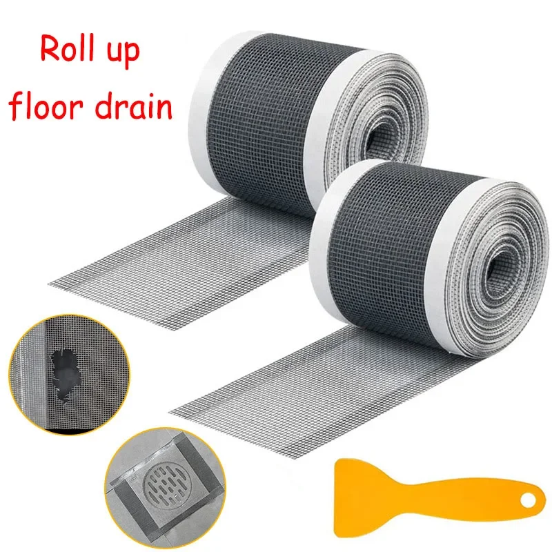

Hair filter shower drain grid insect prevention autohesion shower for bathroom items trap accessories sink bathtub fixture
