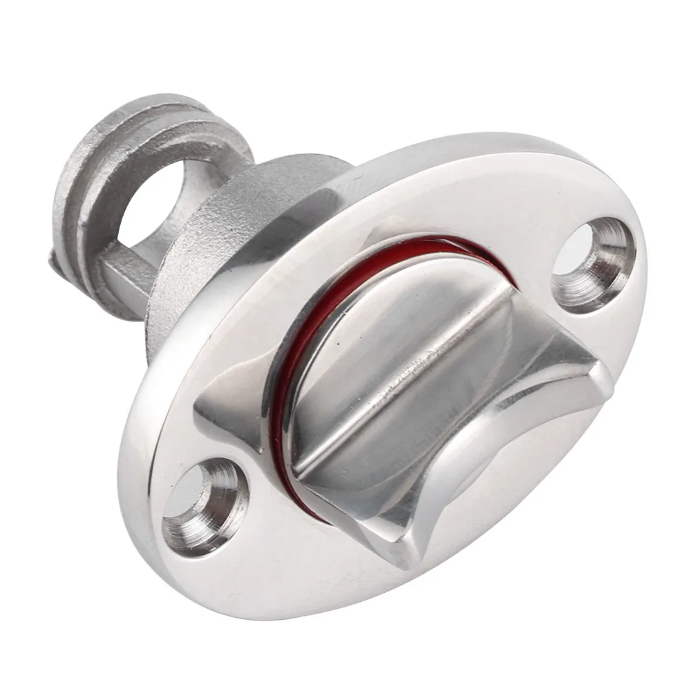 Stainless Steel Marine Garboard Drain Plug Polished Finish Hole Ornament Screw Thread Plug Screw Type Boat Drain Plug