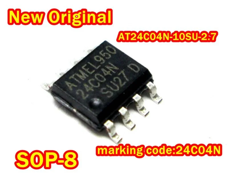 10Pcs to 1000Pcs New Original At24C04N-10Su-2.7 Sop-8 Marking Code:24C04N Two-Wire Automotive Serial Eeprom