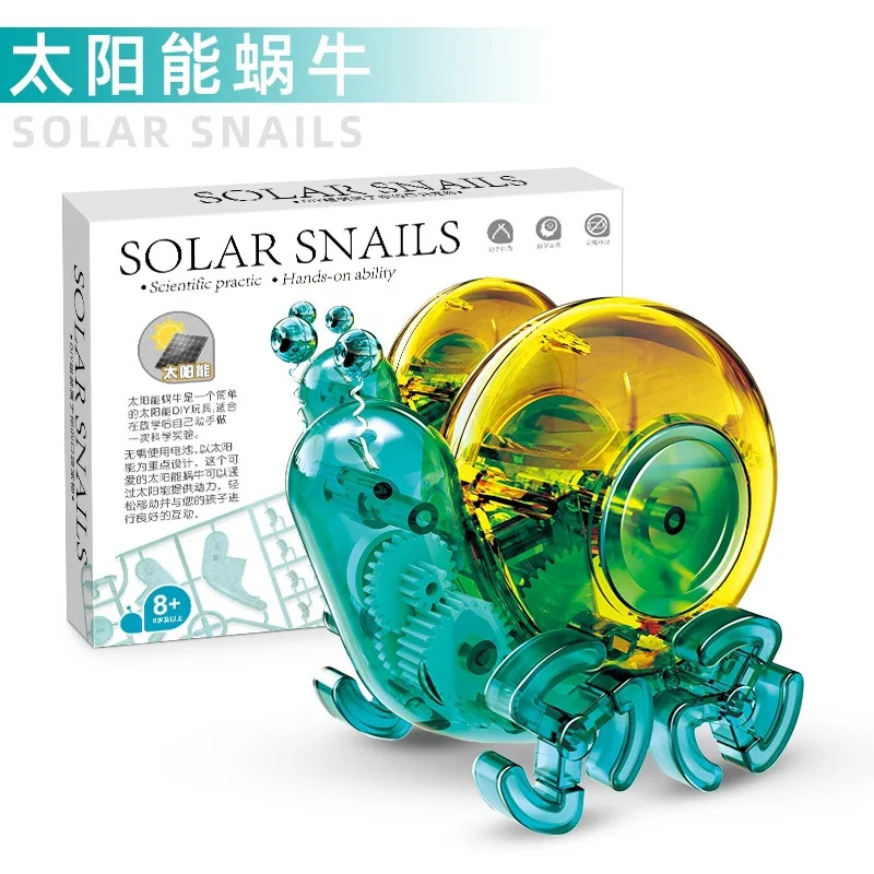 Diy Solar Powered Electric Machine Dog Snail Chimpanzee Children'S Assembled Toy Puzzle Robot You Can Walk Just By Sunbathing