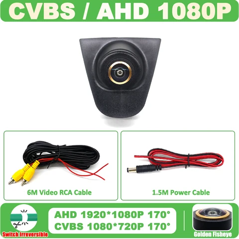 AHD 1080P 170 ° Автомобильная камера переднего вида для Honda HR-V HRV CRV CR-V Vezel 2012 2013 2014 2015 2016 2017, крепление с логотипом вперед автомобиля
