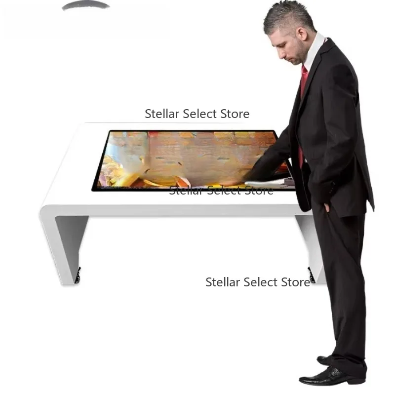 Kiosque de Table tactile de jeu numérique interactif LCD en forme de U, écran tactile capacitif Windows de 55 pouces, Direct usine