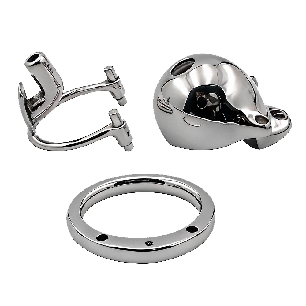 Men's masochistic love chastity cage mechanical multifunctional adult product CB lock lower body restraint abstinence chastity l