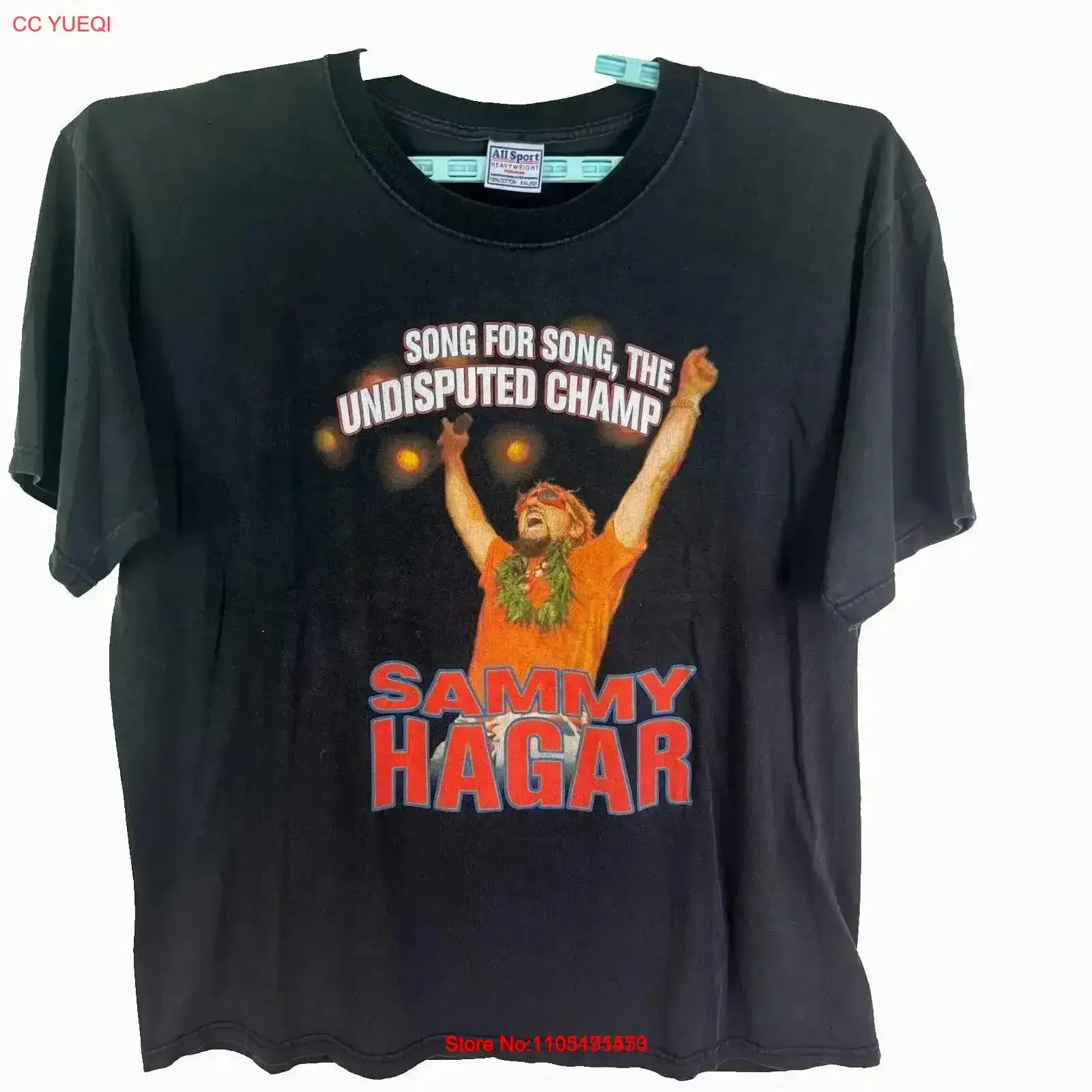 Sammy Hagar 2002 Champ Concert Tour T Shirt Mens Size 2XL All Sport Tag vintage Washed Casual graphic Slightly Versatile
