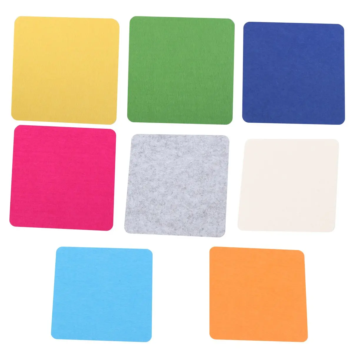 8 Pcs Picture Frame Decorations Felt Wall Sticker Decorative Board Scrapbook Creative Stickers Bamboo Tiles