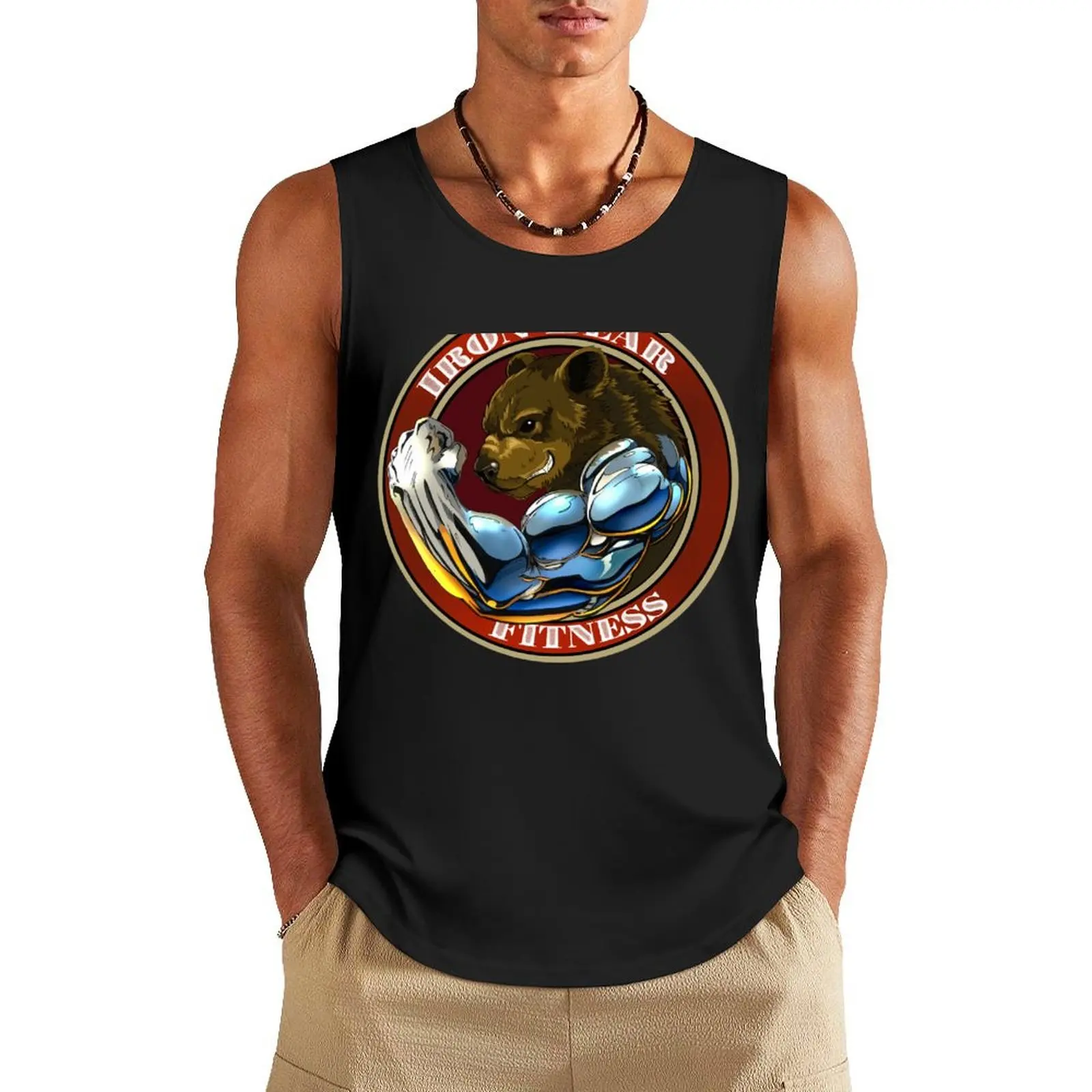 

Iron Bear Fitness Tank Top sleeveless man shirts summer
