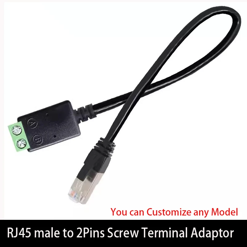 RJ45 TO 2PIN 4PIN Terminal Rs485 Network Cable RJ45 connector RJ45 Male to 485 Connector Splitter For CCTV DVR Exntendsion cable