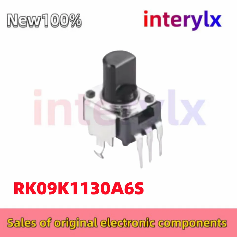 5-20Pcs/Lot RK09K1130A6S RK09K1130 Audio speaker amplifier volume potentiometer single link B10K shaft length 8mm