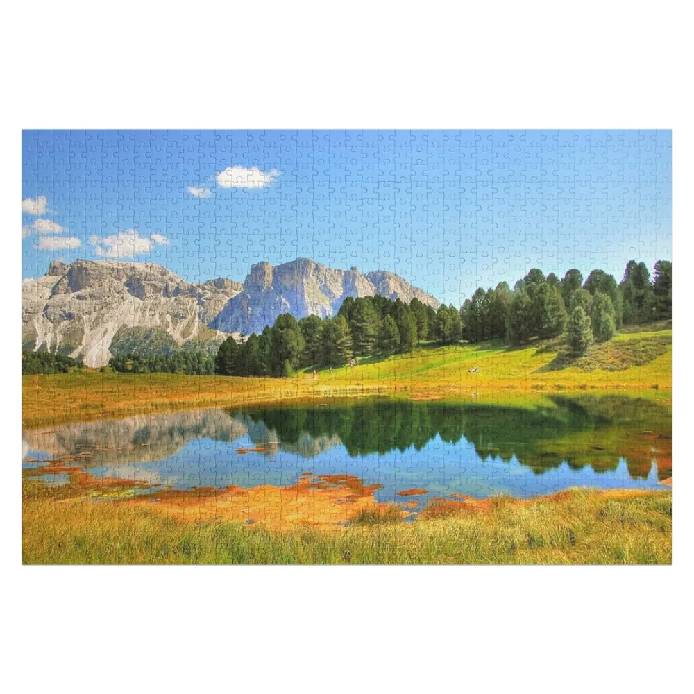 Lake Mountain Puzzle Jigsaw Puzzle Custom Gift Wooden Name Custom Personalized Wood Adults Puzzle