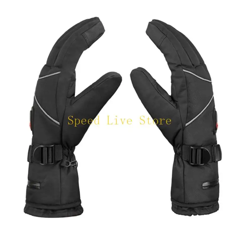 547C Rechargeable Heated Gloves for Men & Women Battery Operated Motorcycle Heat Gloves Winter Warm Arthritic-Gloves Texting