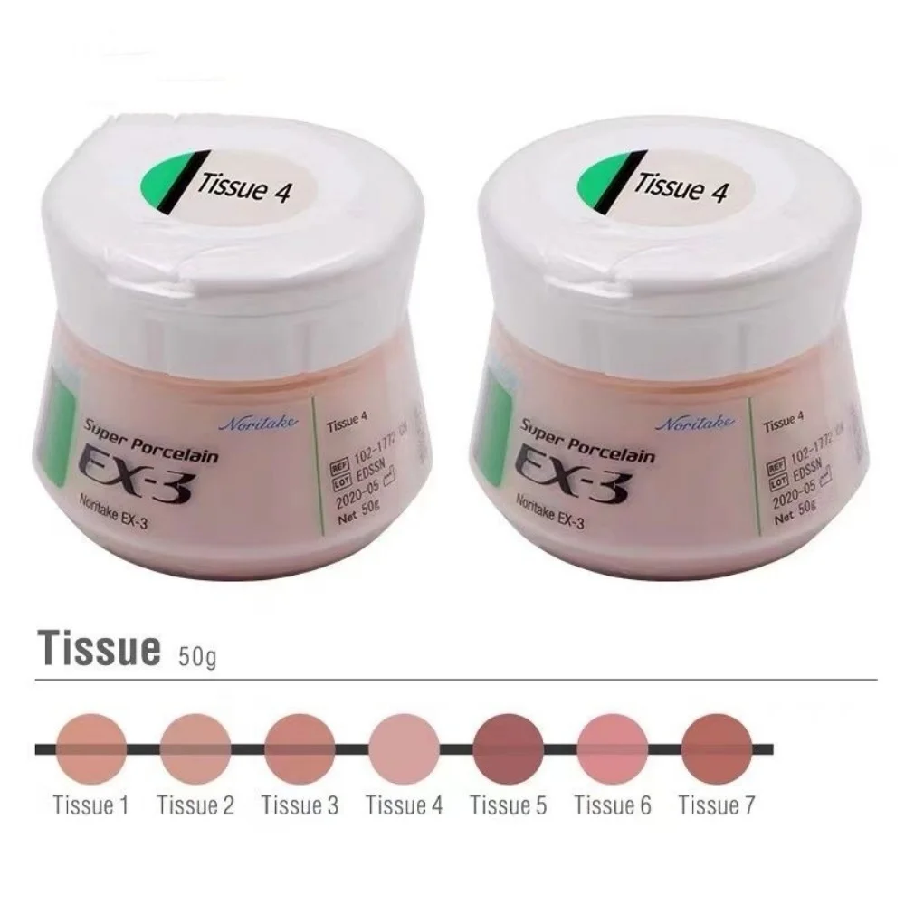 50g EX-3 Noritake Dental Metal Super Body Enamel Translucent Dental Lab Opaque Porcelain Powder EX-3 Dental Material