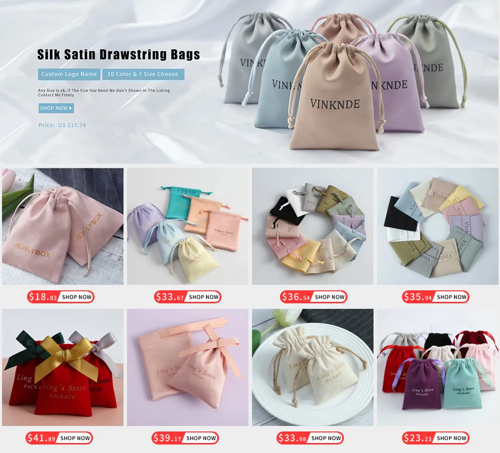 5pcs Jewelry Organizer Present Pouch 8x8cm Microfiber Velvet Gift Bags Wedding Favors For Guests Candy Bag Necklace Cosmetic Bag