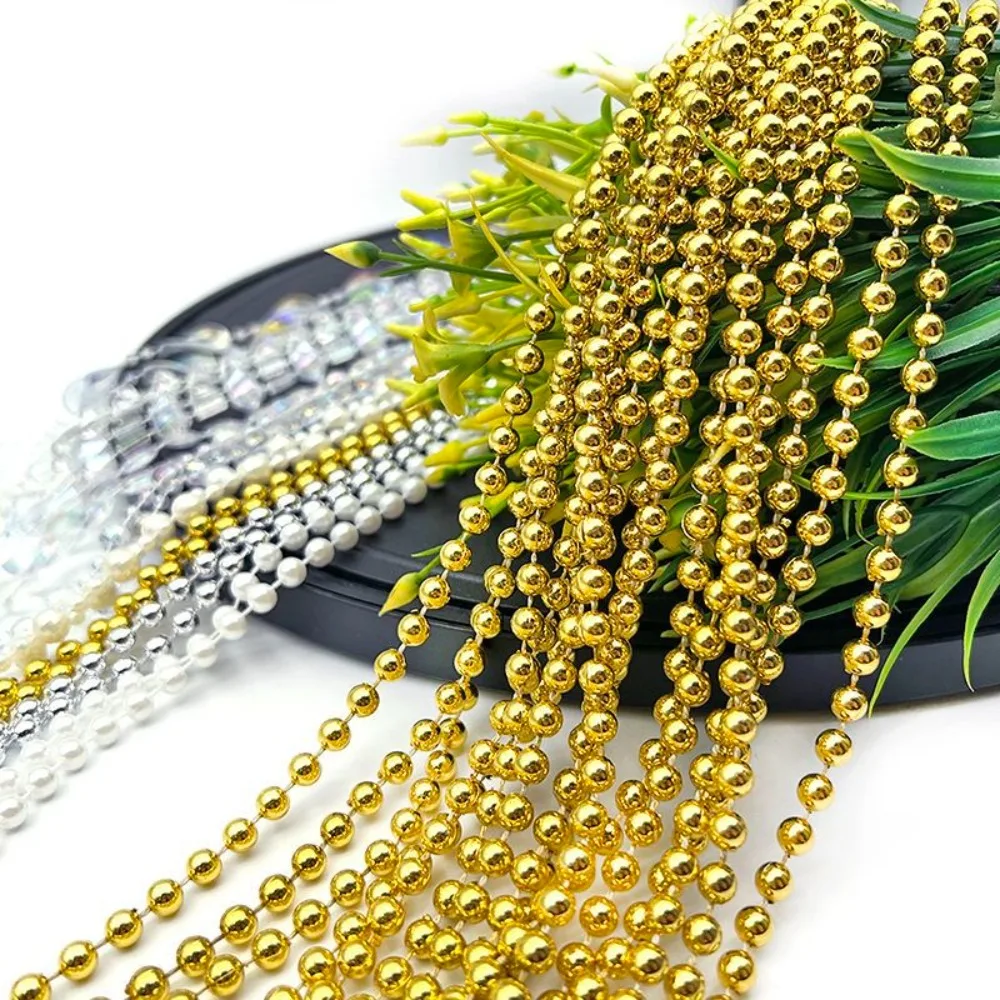 DIY Imitation Pearl Iridescent Bead Chain for Wedding Ceiling Curtain Christmas Tree Hanging Pearl Pendant Decoration Supply