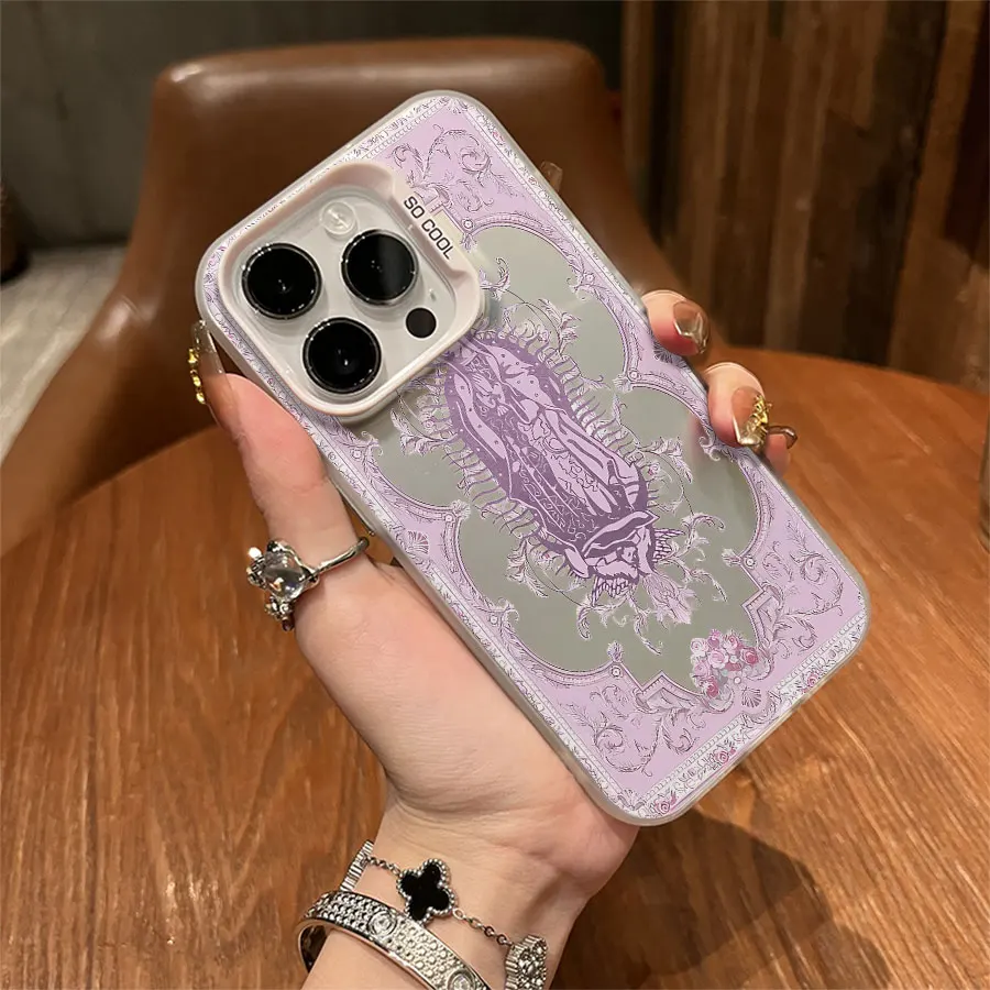 パープル マドンナ iPhone 17～11 Pro Max Plus用スマホケース