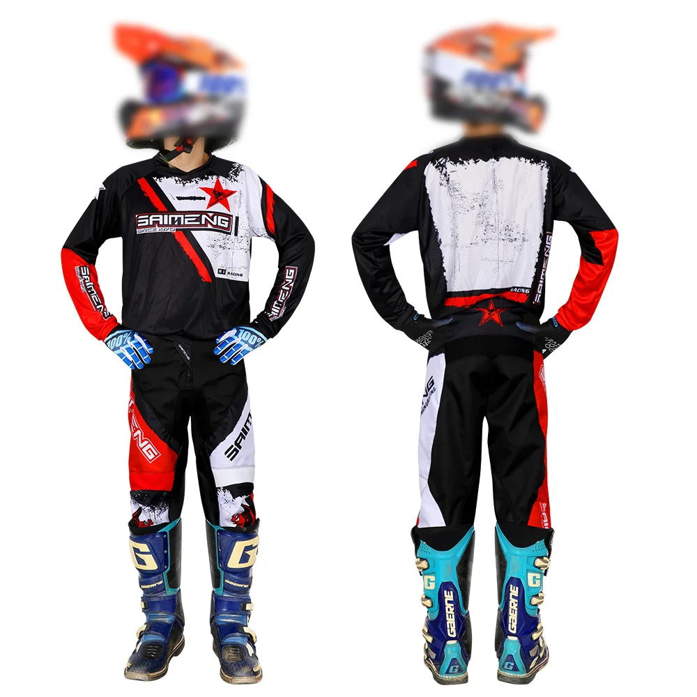 Youth Jersey Pant Combo for Kids MX Motocross Gear Set Children Racing Suit Off-road MTB 5 6 7 8 9 10 11 12 13 14 15 years old