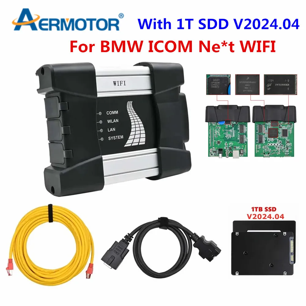 ICOM For BMW V2024.04 OBD2 Diagnostic Programming Tool Replace for ICOM A2 Interface For BMW ICOM Car Motorcycle Multi-Language