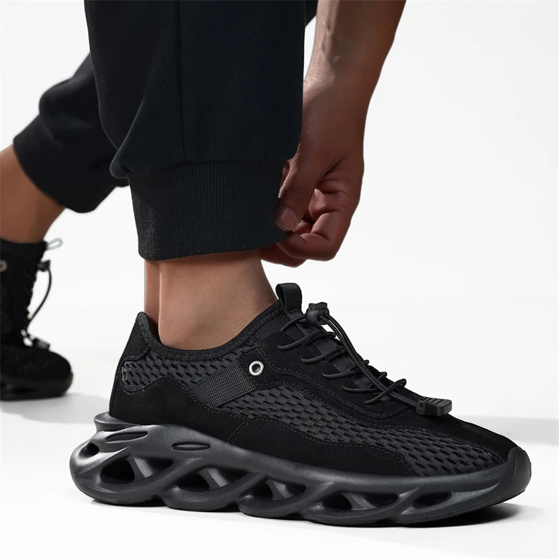 Summer Men's Running Shoes Breathable Knit Sports Shoes Men Trainers Comfortable Lightweight Casual Sneakers Man Walking Shoes