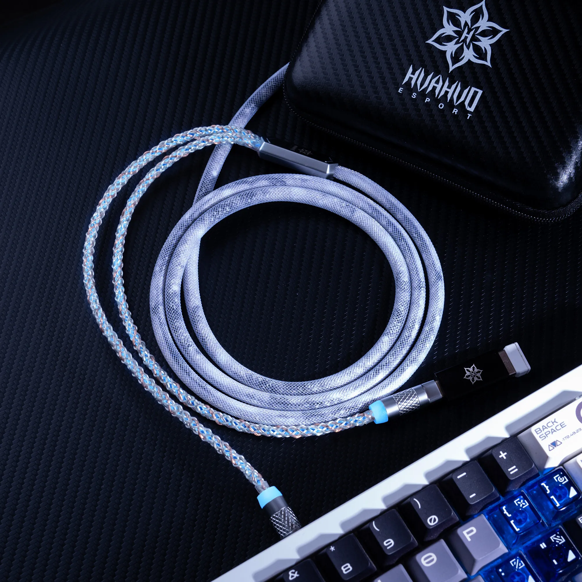 2 in 1 Gaming Keyboard Esports Aviation Cable 1.6m 8k rate