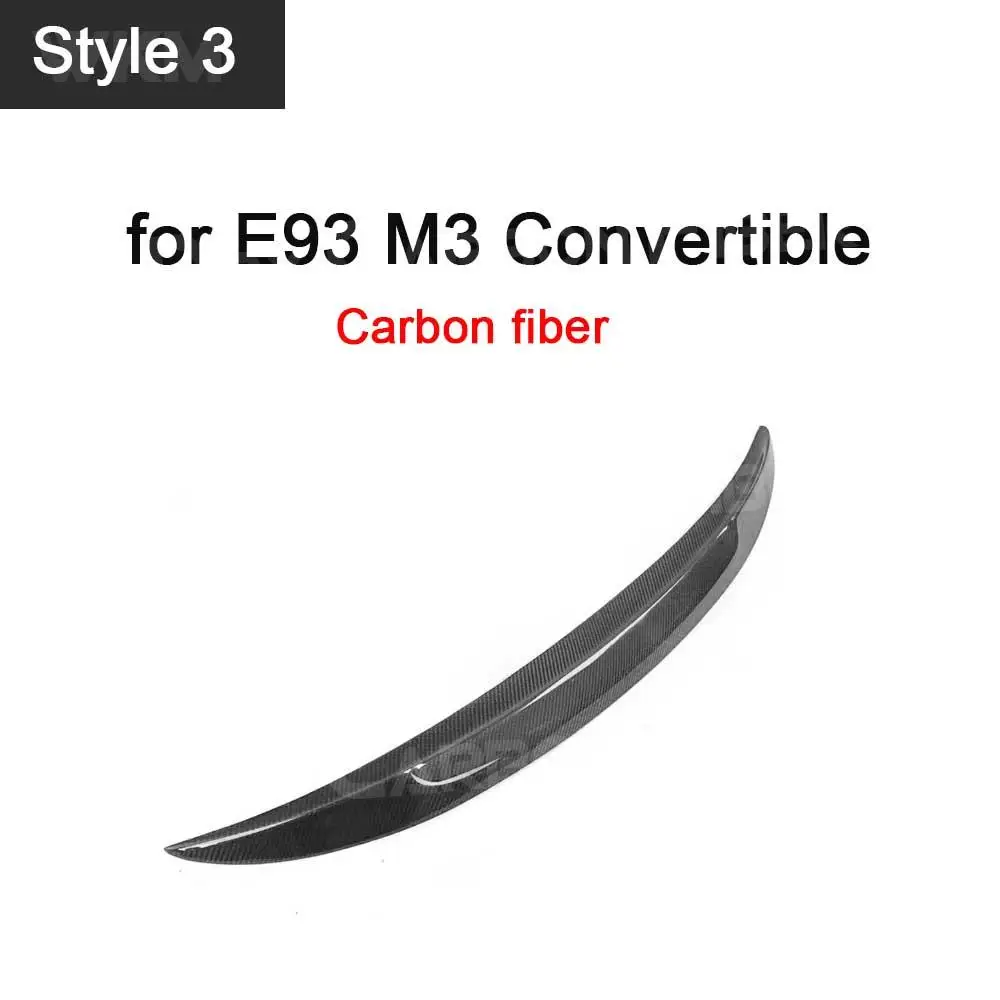 

For BMW 3 Series E93 M3 Convertible 2006-2012 Carbon Fiber Rear Trunk Spoiler Wing Lip Rear Spoiler