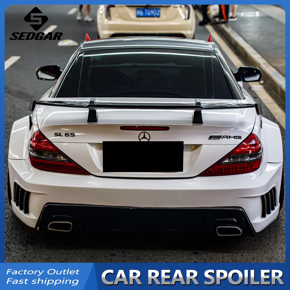 Voor 2004--2018 Mercedes-Benz SL-Klasse R231 R230 SL55 300 500 600 Hoge Kwaliteit ABS Plastic Auto Spoiler Kofferbak Wing Spoiler - afbeelding 1