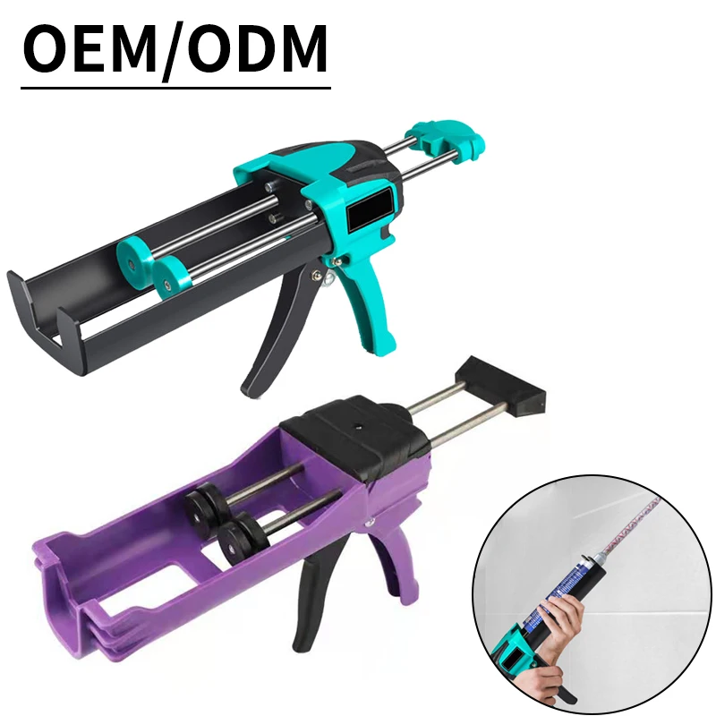 Glue gun for caulking 400 ml 1:1 double-group manual glue gun, used for home repair of ceramic tile joint caulking gun.