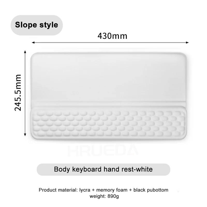 Large sized wrist guard mouse pad, keyboard anti slip mouse pad, gaming office hand guard wrist pad, integrated simple and perso