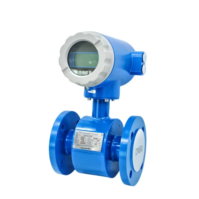 Water Treatment Digital Water Flow Meter DN80 DN100 Electromagnetic Flow Transmitter 4-20mA HART RS485