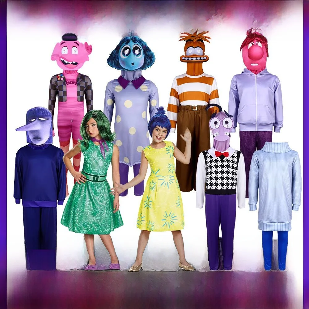 Inside Out2 Joy Cosplay Kostüm Halloween Performance Kleidung Mind Police Role-Plang Outfit Damen Traditionelle Chinesische Cos...