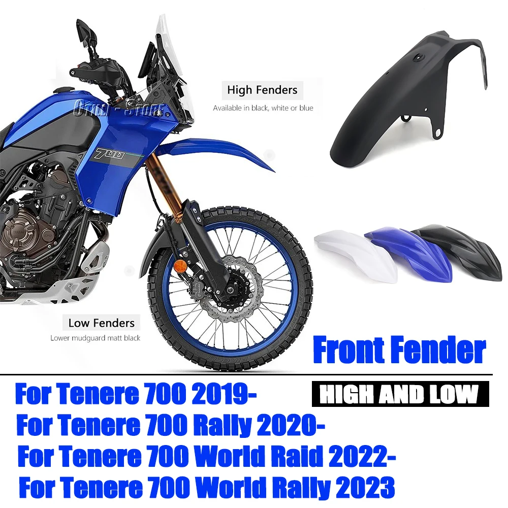 

Motorcycle Front Fender Cover Protector High&Low Mudguard For Yamaha Tenere 700 T7 Tenere700 World Raid TENERE 700 World Rally