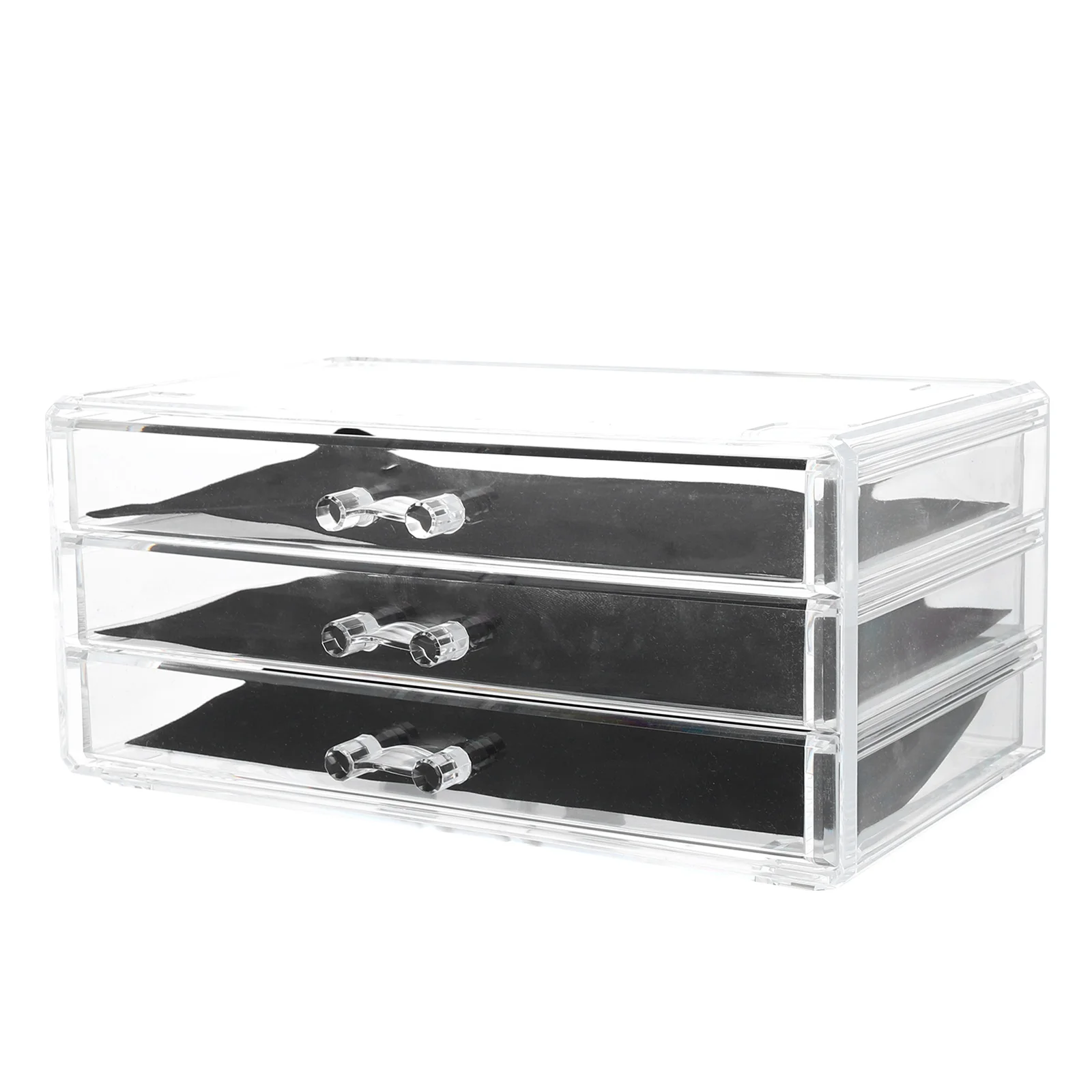 Countertop Makeup Organizer Storage Rack Makeups Case Dressing Table Transparent