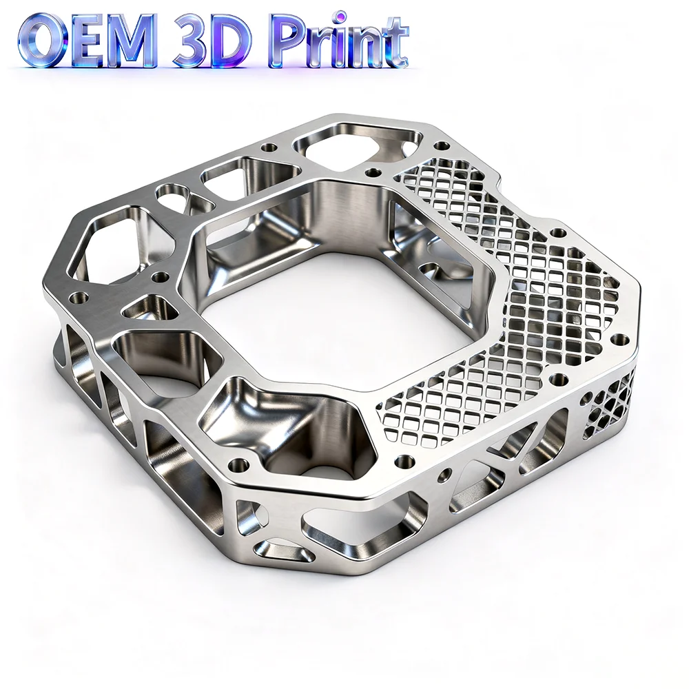 Custom Metal 3D Printing Rapid Prototyping CNC Machining Milling Aluminum Stainless Steel Titanium Alloy 3D Print Parts