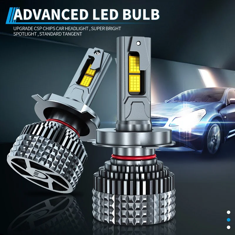 

EURS 2PCS H4 Led Headlight Canbus H1 H4 H7 H8 H9 H11 9005 9006 9012 Motorcycle Headlamp Auto Light Fog Lamp Bulb F9 12V