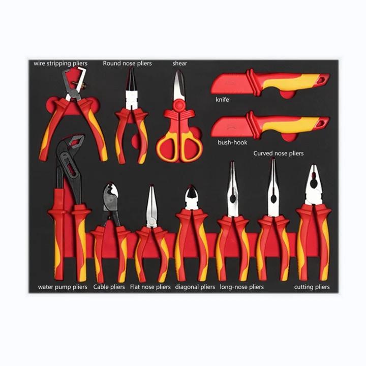 

Goldenline 12PCS Insulated Tools With Wire Stripper Plier And Voltage Tester