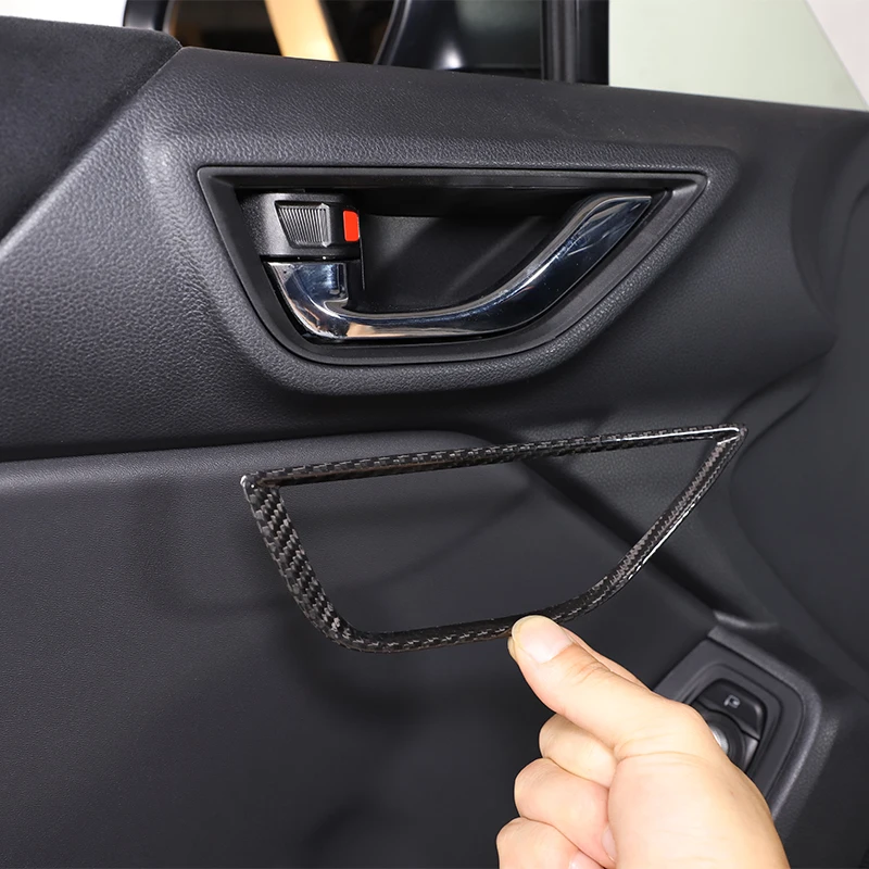 

For Toyota 86 Subaru BRZ 2022 Car Inner Door Handle Cover Trim Frame Sticker Real carbon fiber door handle protection accessory