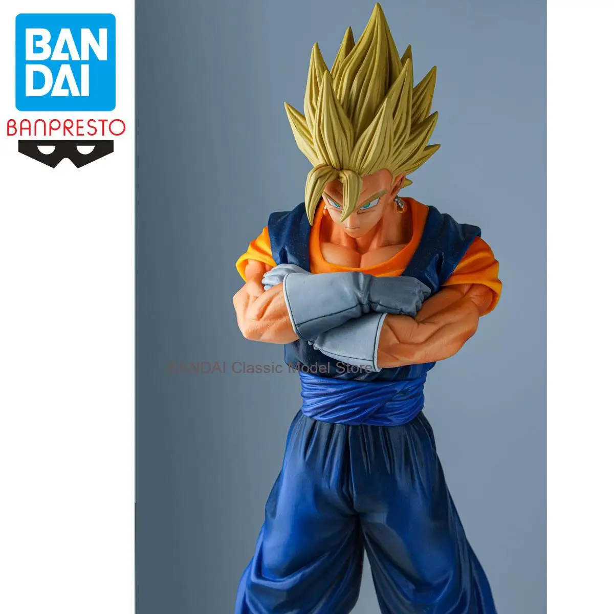 Bandai Original BANPRESTO Anime msp Dragon Ball Z CLEARISE Super Saiyan Vegetto colección de figuras de acción modelo Juguetes