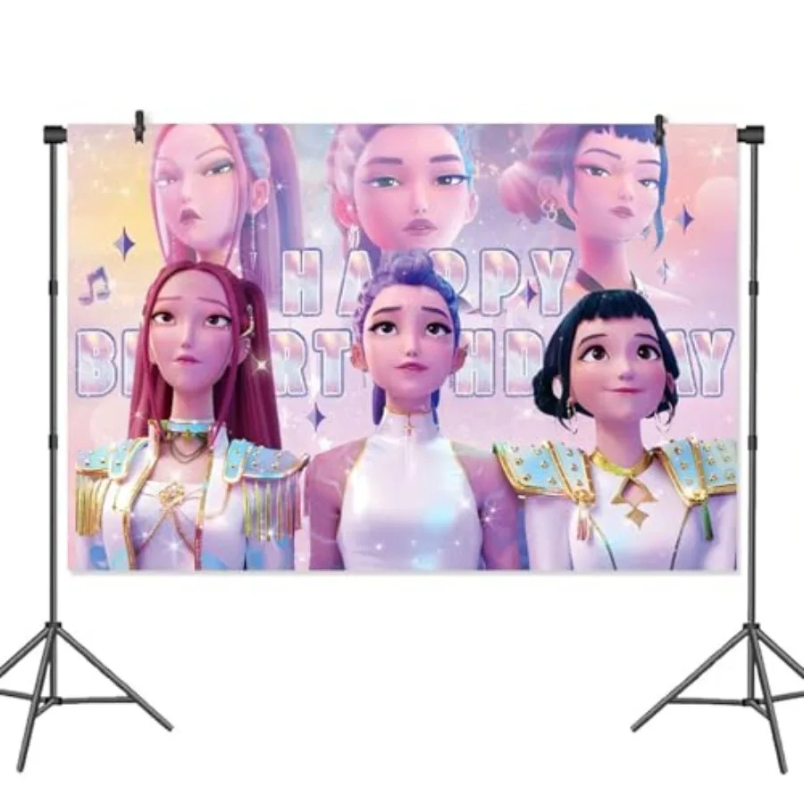 

Anime Birthday Backdrop, Cute Cartoon Backdrop, Birthday Party Photo Backdrops, Top Choice for Photography