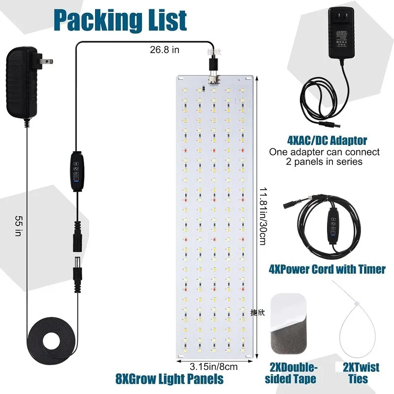 LED Board Plant Growth Light Indoor Aquarium Seedling Landscape Full Green Plant Succulent Plant Supplementary