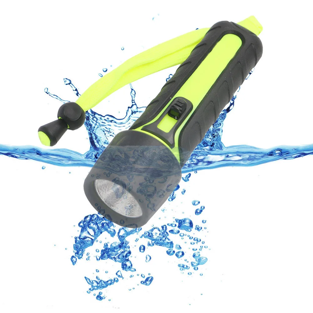 Diving Flashlight Bright Underwater Waterproof Flashlight LED Flashlight for Diving Outdoor Hiking Camping Night Fishing