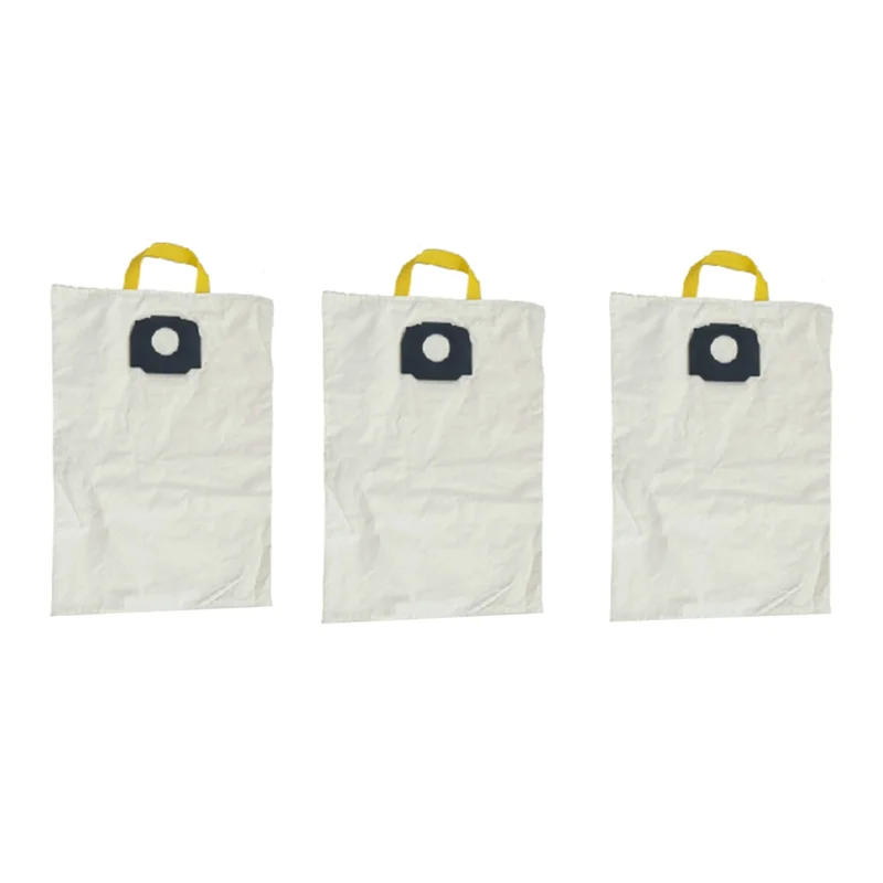 EAS-3 pezzi parti sacchetto per la polvere in tessuto sacchetto filtro lavabile per parti per aspirapolvere Karcher WD4 WD5 WD6 bianco