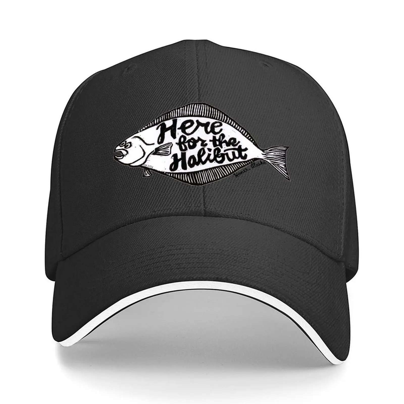 

Here for the Halibut Baseball Cap funny hat winter hats for men Custom Cap Visor Caps For Men Women's