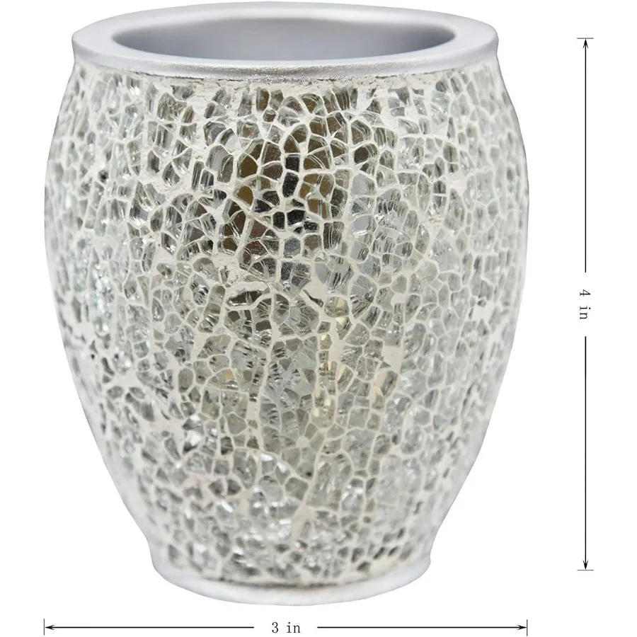 مجموعة إكسسوارات الحمام الحديثة الفاخرة لديكور المنزل المعاصر: مجموعة مكونة من 4 قطع مع موزع الصابون السائل ومضخة الغسول