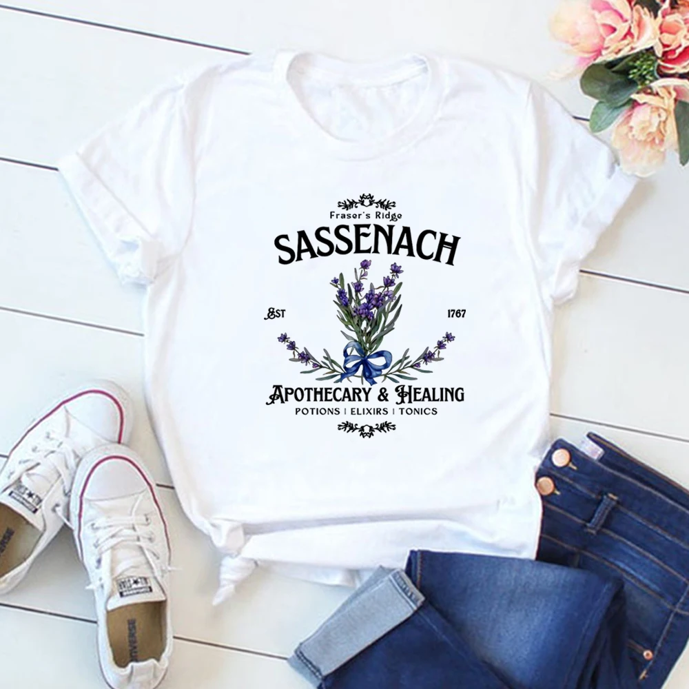Sassenach T-Shirt Claire Fraser Outlander Book Series Shirt Jamie Fraser Tee Fraser Ridge Clan Sassenach Fan Gift Outlander Gift view 4