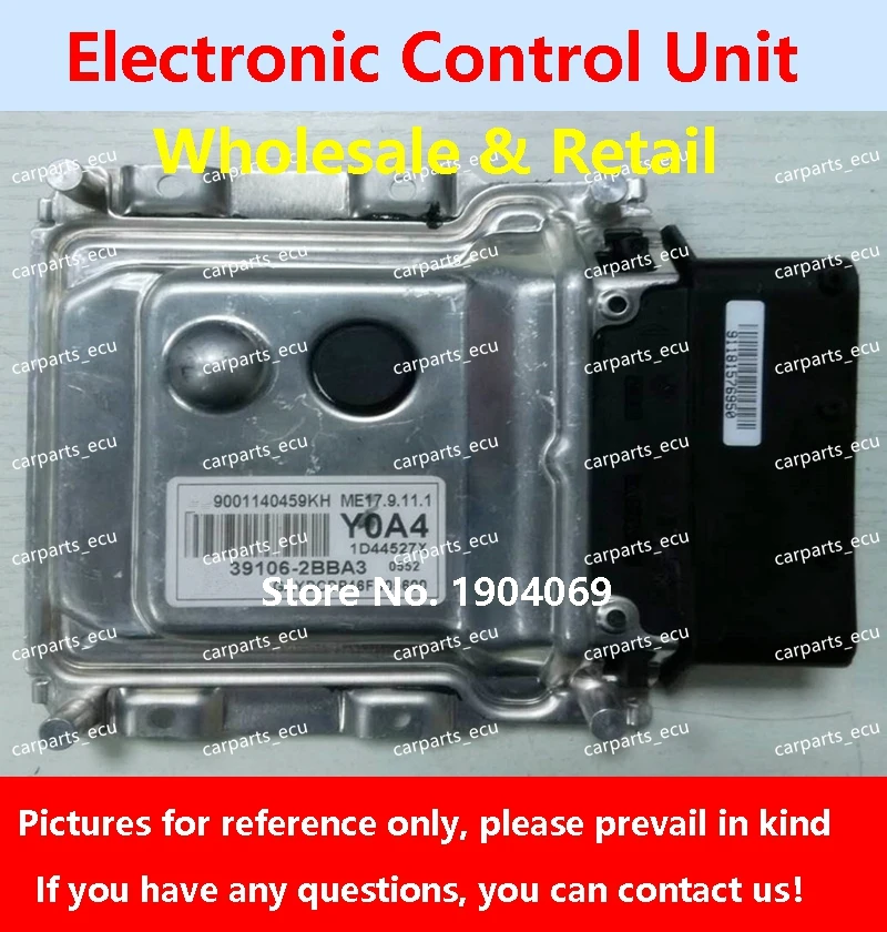 

39110-2B900 D7/39110-2B935 EA For Hyundai Elantra Rena Car Engine Computer Board/ECU/ME17.9.11 39106-2BBA3 Y0A3/39110-2B928 HF1