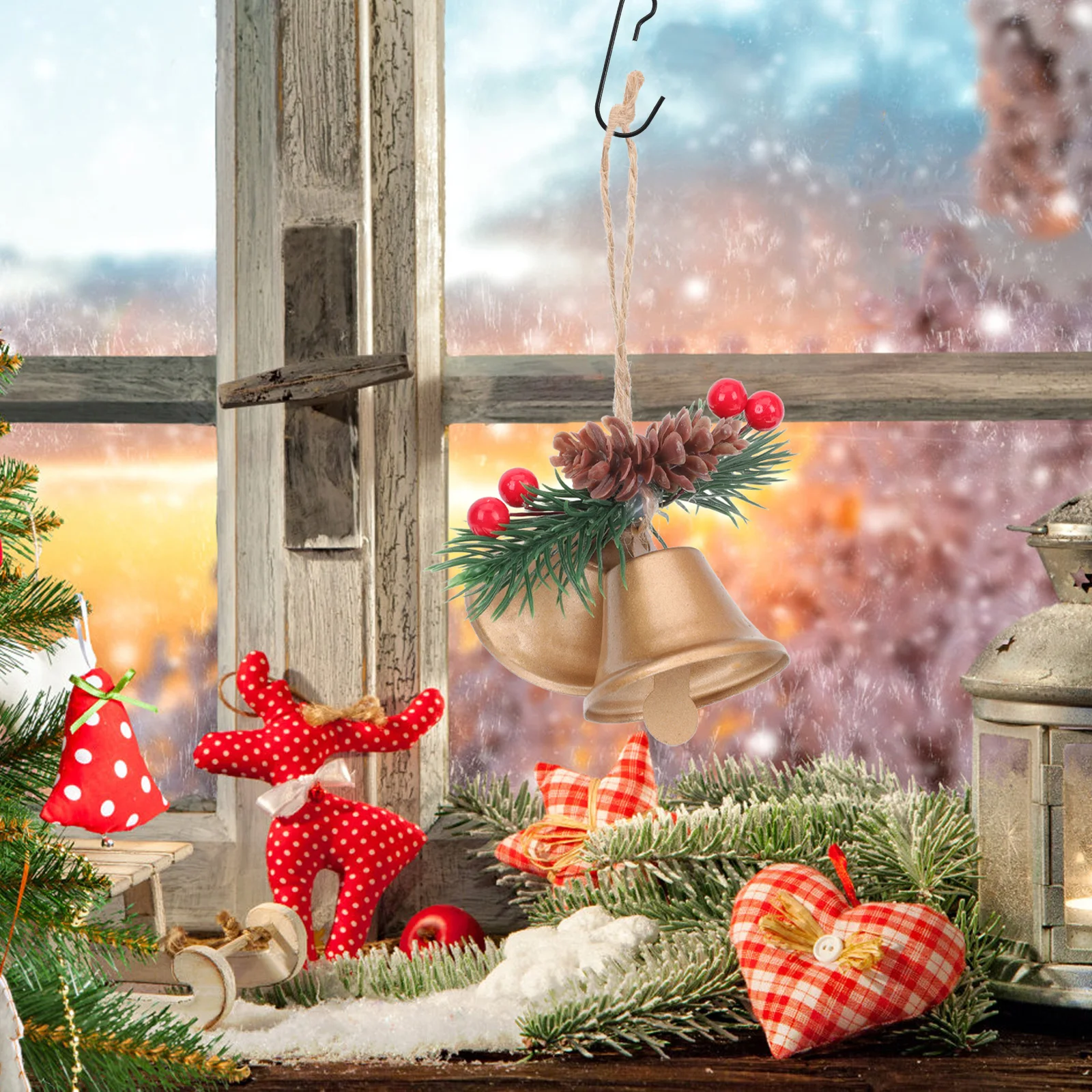

120pcs Christmas Stocking Hooks Metal Iron Hanging Hooks For Mantel Wall Tree Xmas Decorations Gift Accessories Hangers