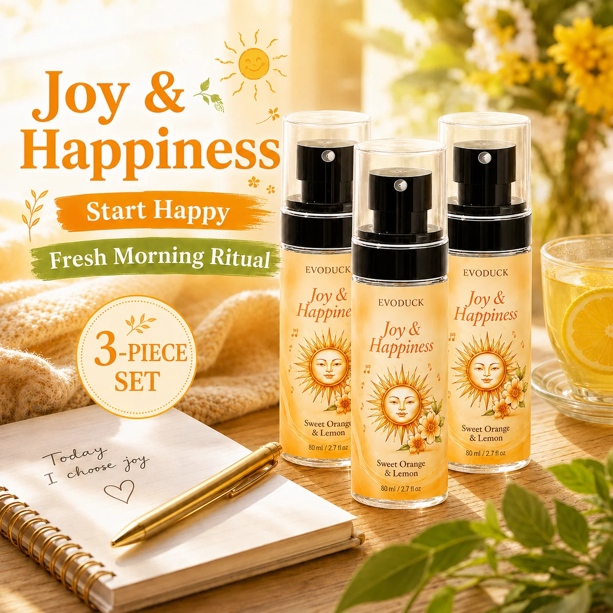 Home Fragrance Gift Set Rituals - EVODUCK Joy & Happiness Aura &