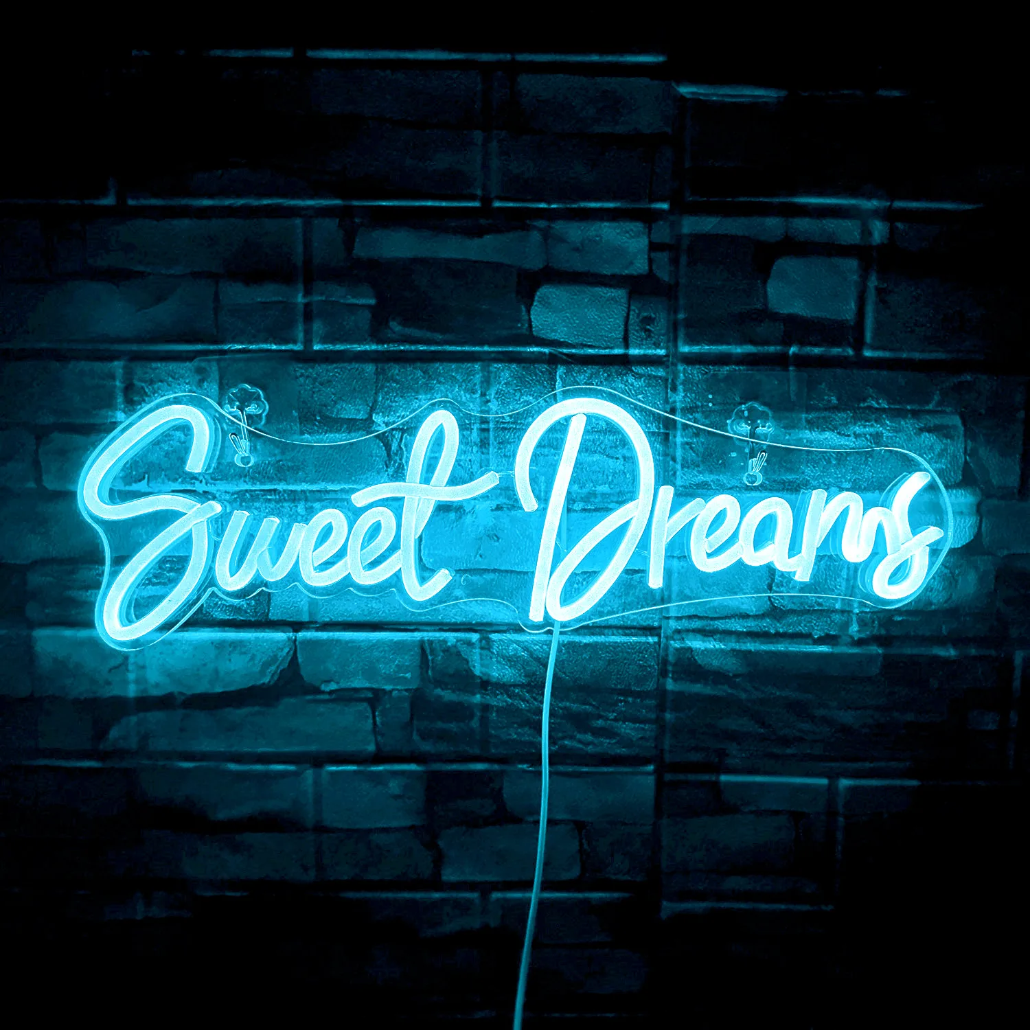 Sweet Dreams Neon Sign For Wall Decor LED Lights Letter Bedroom Room Decoartion Wedding Party Bar Club Marriage Wall Decor Lamp