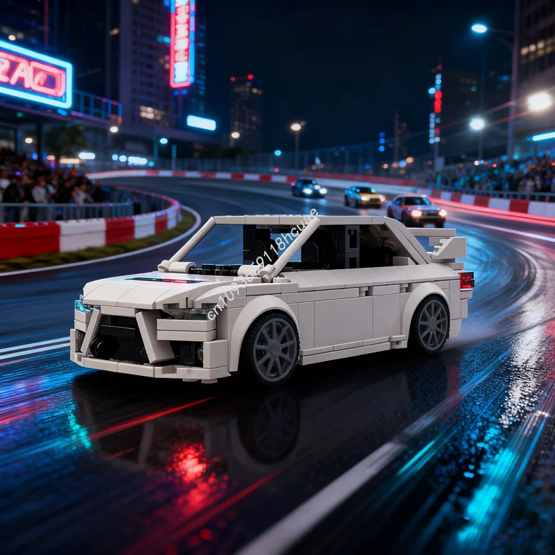 

370pcs MOC Mitsubishi Lancer Evo X City Champions Model Christmas gifts Building toys blocks DIY creative idea Education Kids